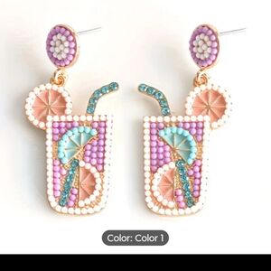 Rice Bead Summer Earrings